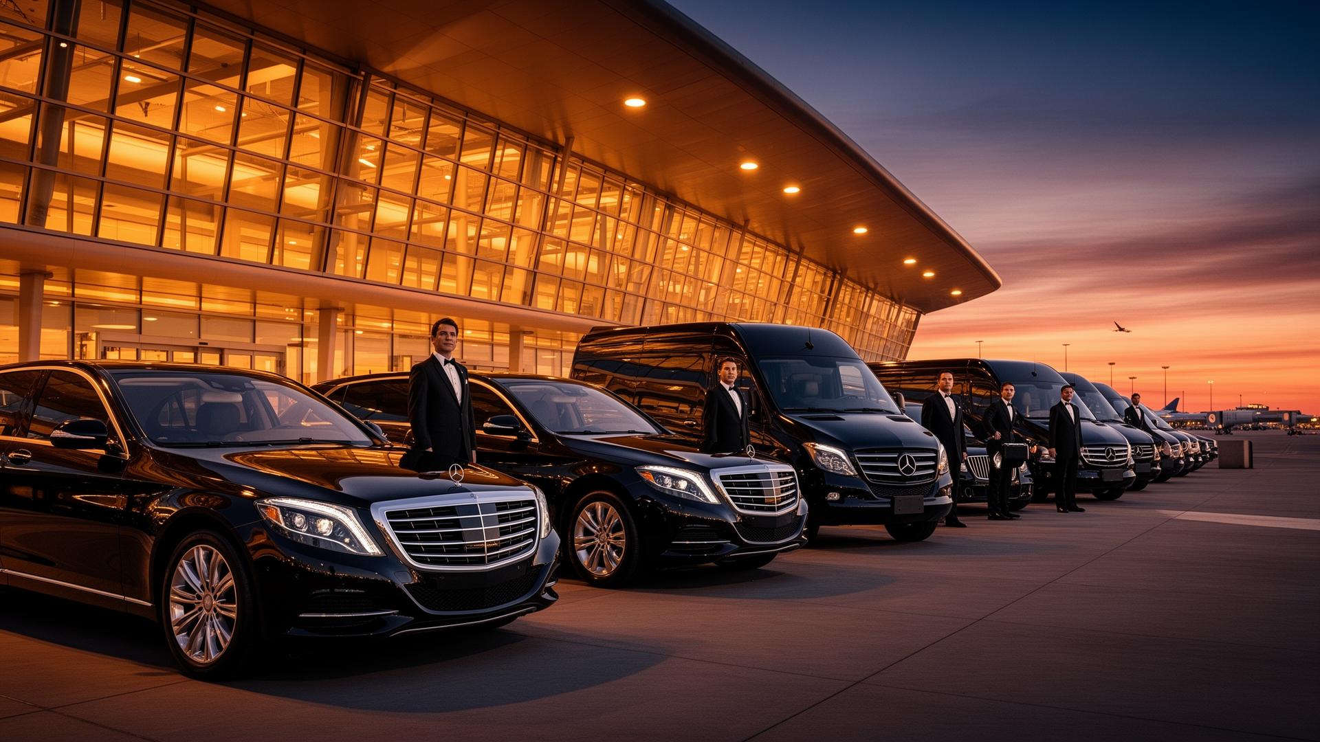 Luxury vehicle fleet for airport transportation